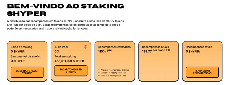 como fazer staking do Bitcoin Hyper