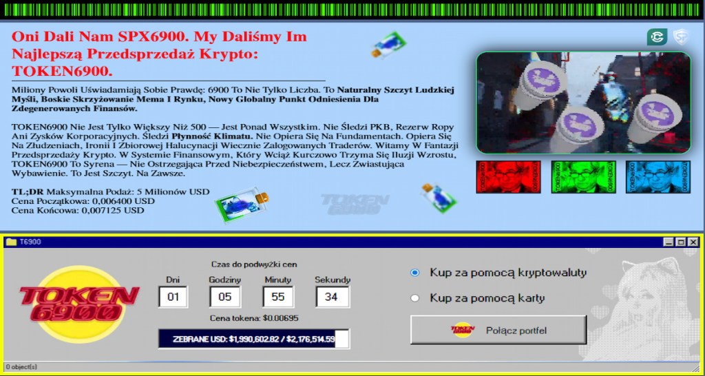 TOKEN6900 – Memecoin z twardym limitem podaży