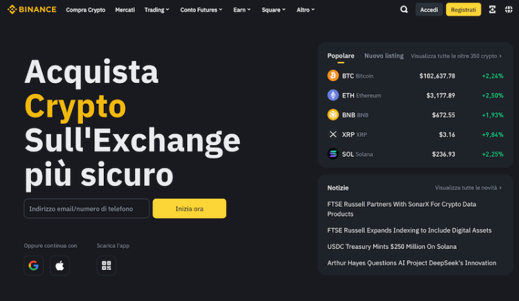 trading crypto leva finanziaria - binance
