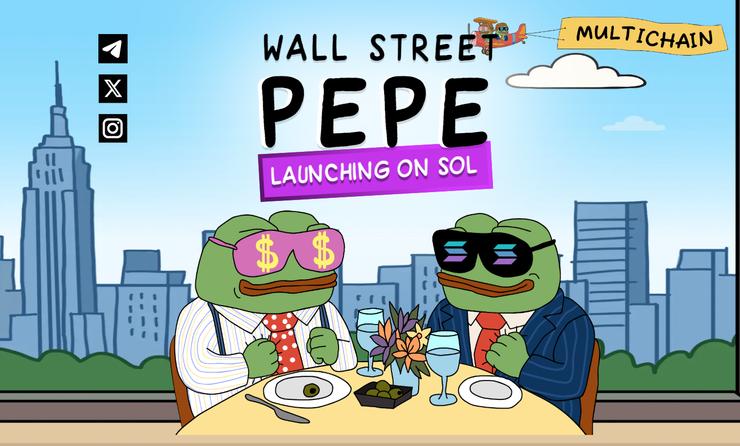 wall street pepe wepe sol solana meme coin