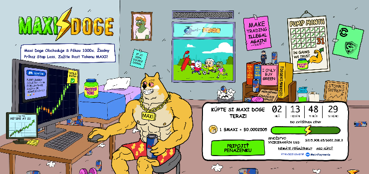 maxi doge najlepšie Solana meme coiny