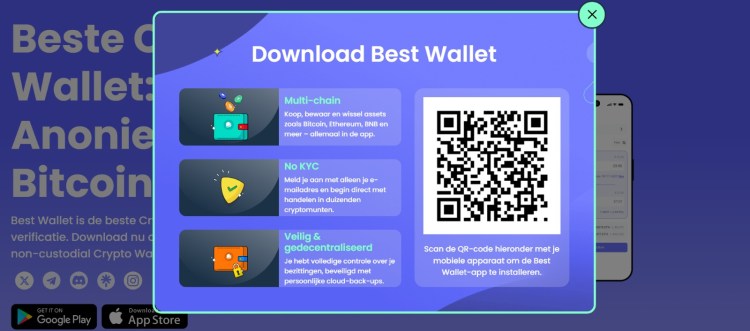 Aanmelden bij best wallet de beste crypto exchange