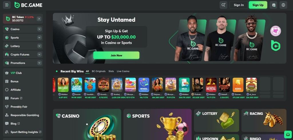 BC.GAME – A Crypto Casino Like Wild Casino with Provably Fair Games