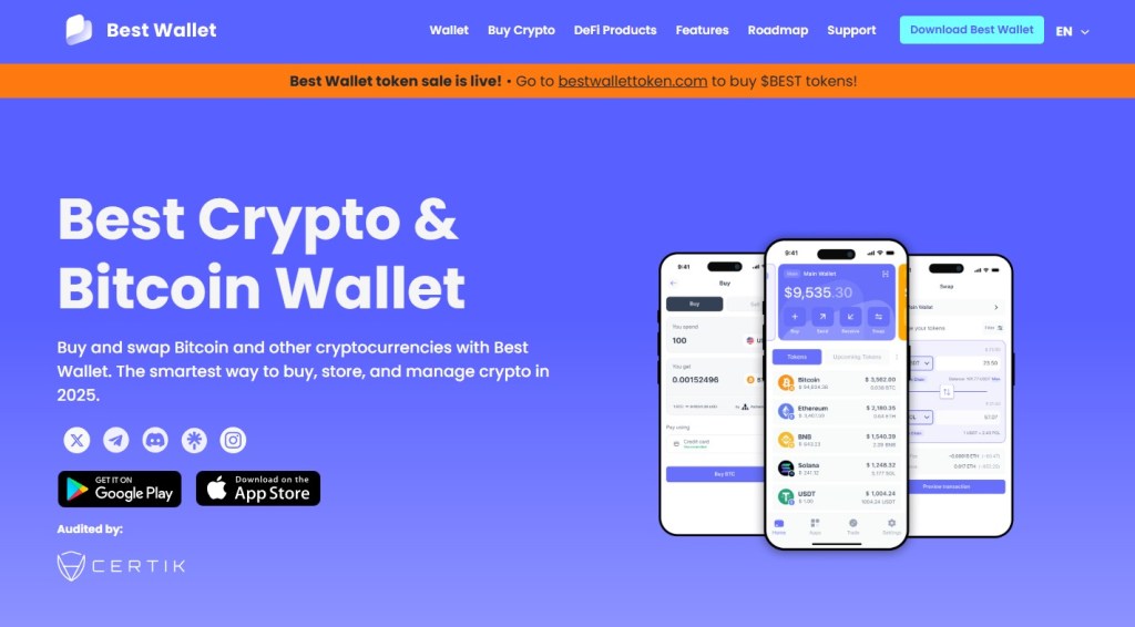 1. Reģistrācija Best Wallet platformā