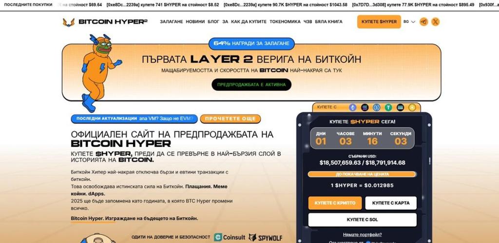 Bitcoin Hyper Layer-2 мощ, която вдъхва нов живот на Биткойн