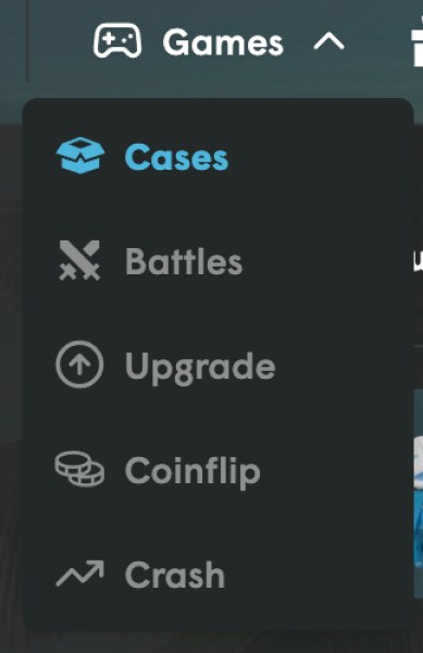 Cases.gg’s full suite of games.