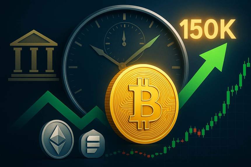 September renteverlaging nu onvermijdelijk - Bitcoin koers richt zich op $150K target
