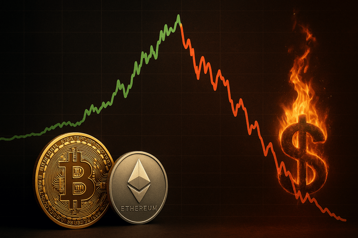 Image for article Bitcoin To $175k, Ethereum To $17k Before DotCom Style Crash, Economist Warns