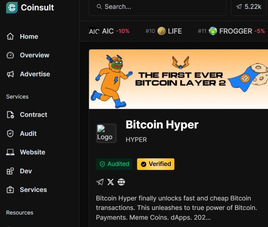 Bitcoin Hyper véréfication