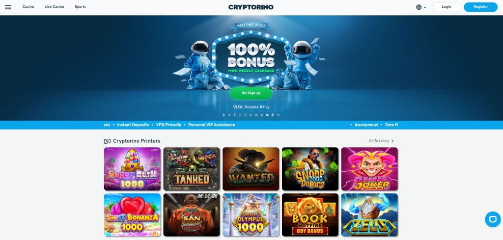 3. Cryptorino – Innovative Forest Arrow Casino Game Platform