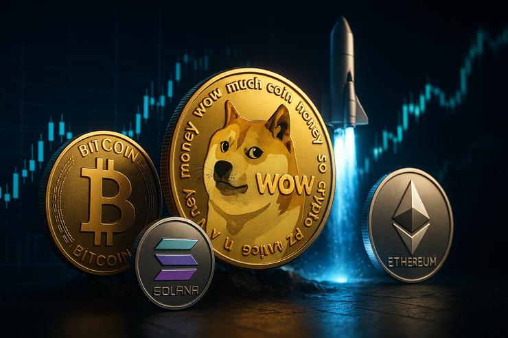 Dogecoin vystrelil o 14 % dogecoin ETF
