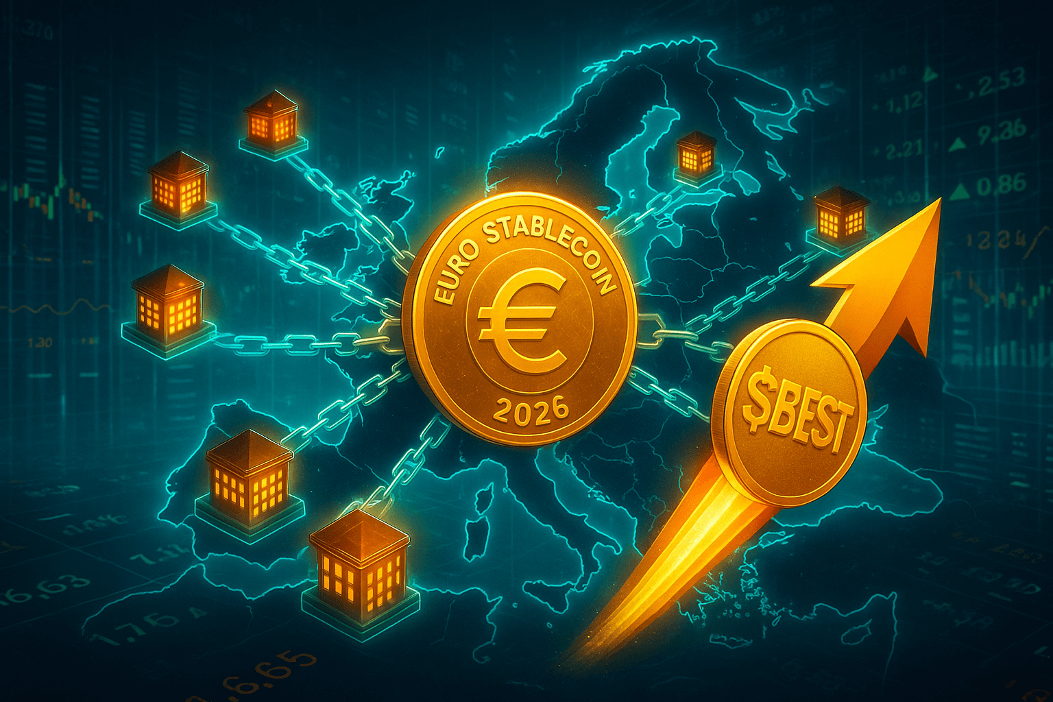 Euro Stablecoin Set for 2026 Launch as 9 Banks Unite – Best Wallet Token ($BEST) Emerges a Presale Winner
