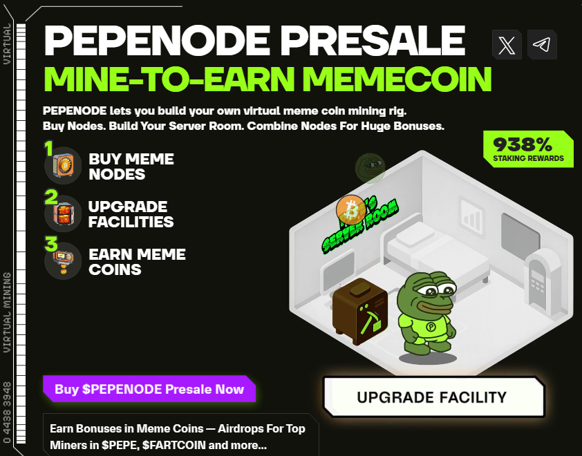 How Pepenode’s mining gameplay works