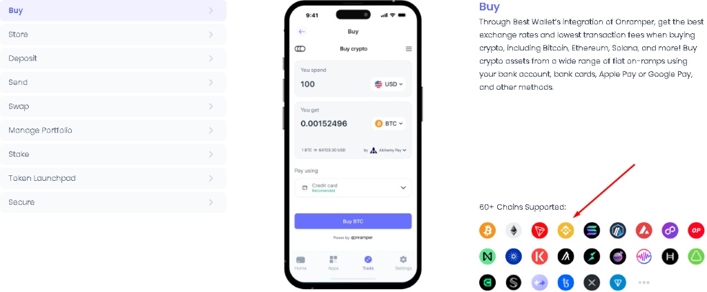 Kúpte Binance Coin (BNB) v aplikácii