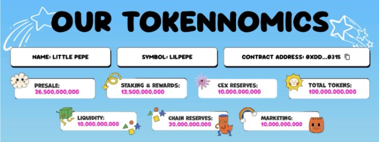 Little Pepe ($LILPEPE) tokenomics