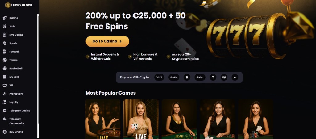 4. Lucky Block – Big Bonuses for Forest Arrow Fans