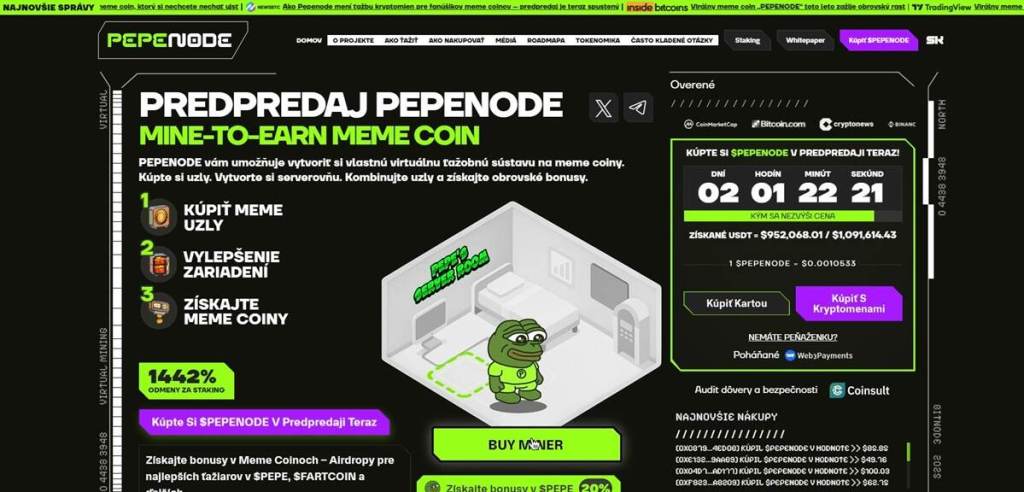 PepeNode ti umožní ovládať svoje ťažiarske rigy virtuálne