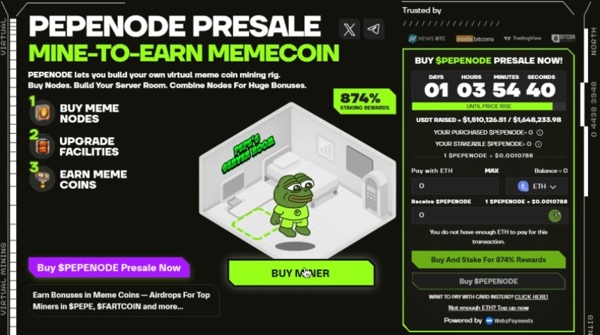 Pepenode; de beste crypto investering