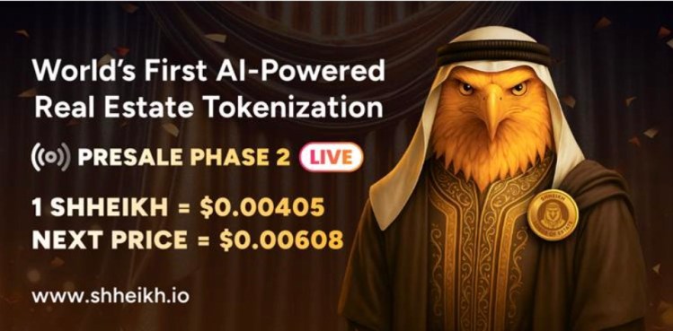 SHHEIKH Token Presale Phase 1 Sells Out in Record Time – Phase 2 Launches at $0.00405