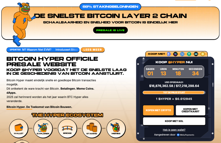 Bitcoin Hyper presale $HYPER