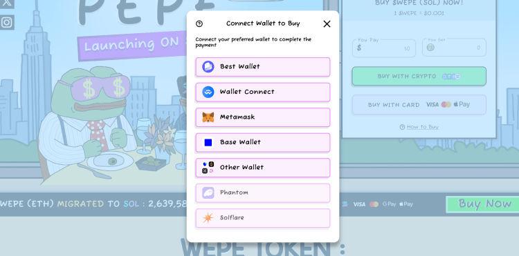 how to buy wepe