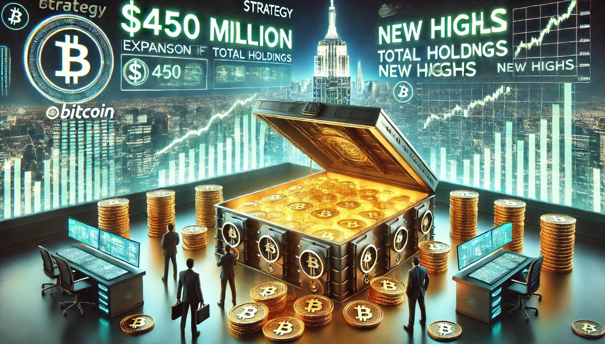 Strategy Expands Bitcoin Treasury: $450 Million Purchase Sends Total Holdings To New Highs