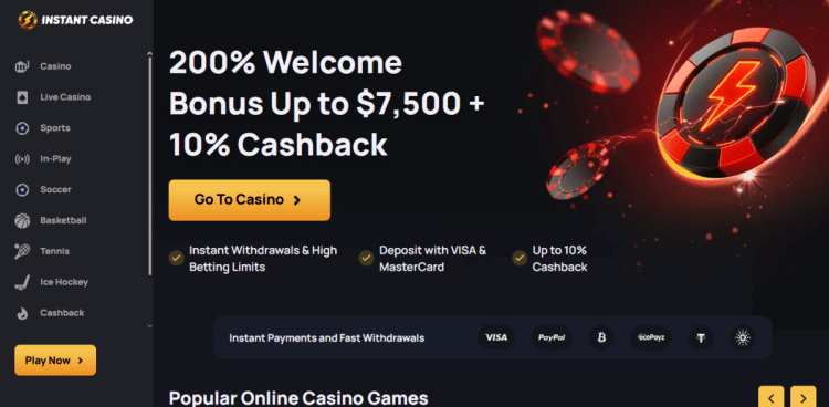 Instant Casino: momentiniai laimėjimai per Telegram