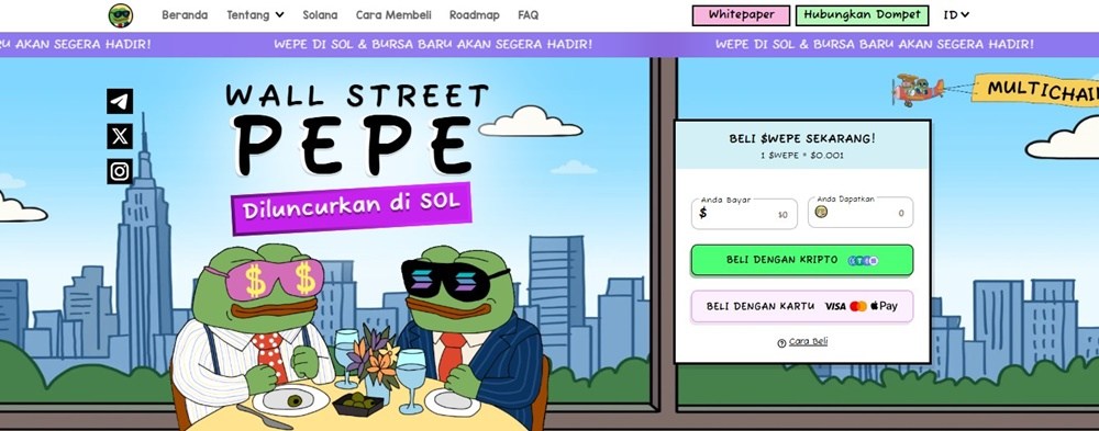 Wall Street Pepe Solana Token