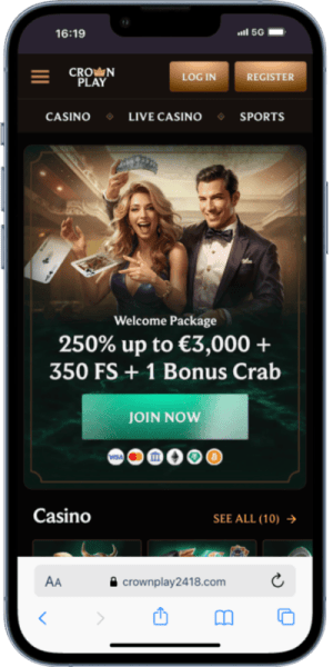 CrownPlay is one of the best payid casinos in australia with no hold-ups beyond the standard 1x playthrough