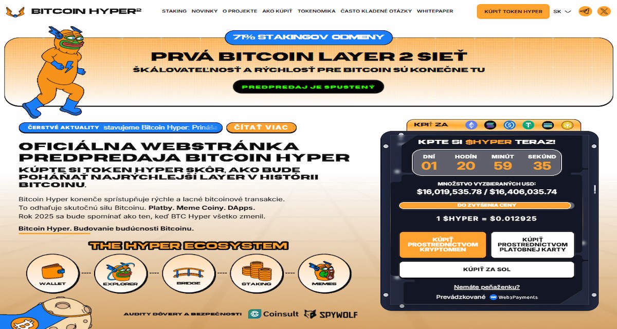 Bitcoin Hyper – škálovanie Bitcoinu so solana rýchlosťou