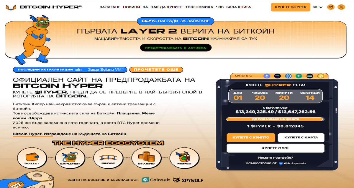 Bitcoin Hyper Биткойн слой 2 с rollup и SVM