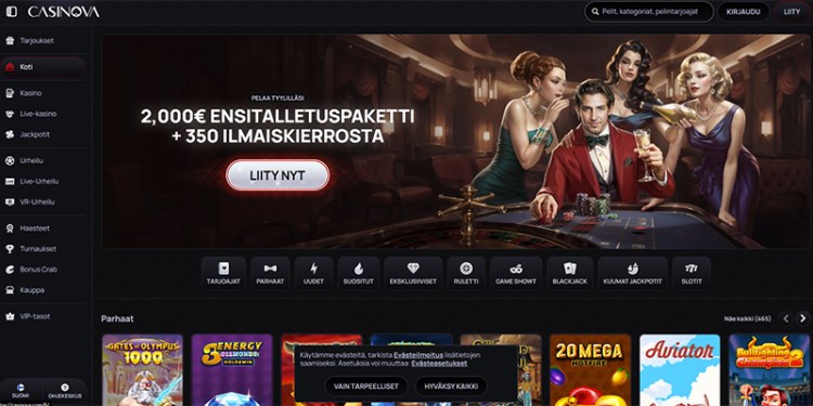 casinova on uusi casino