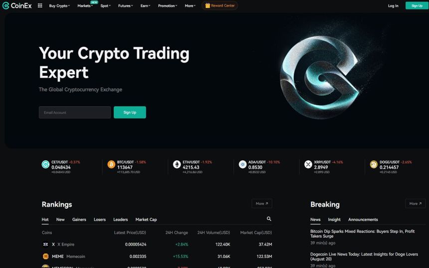 coinex wallet κρυπτονομίσματα με πιστωτική κάρτα