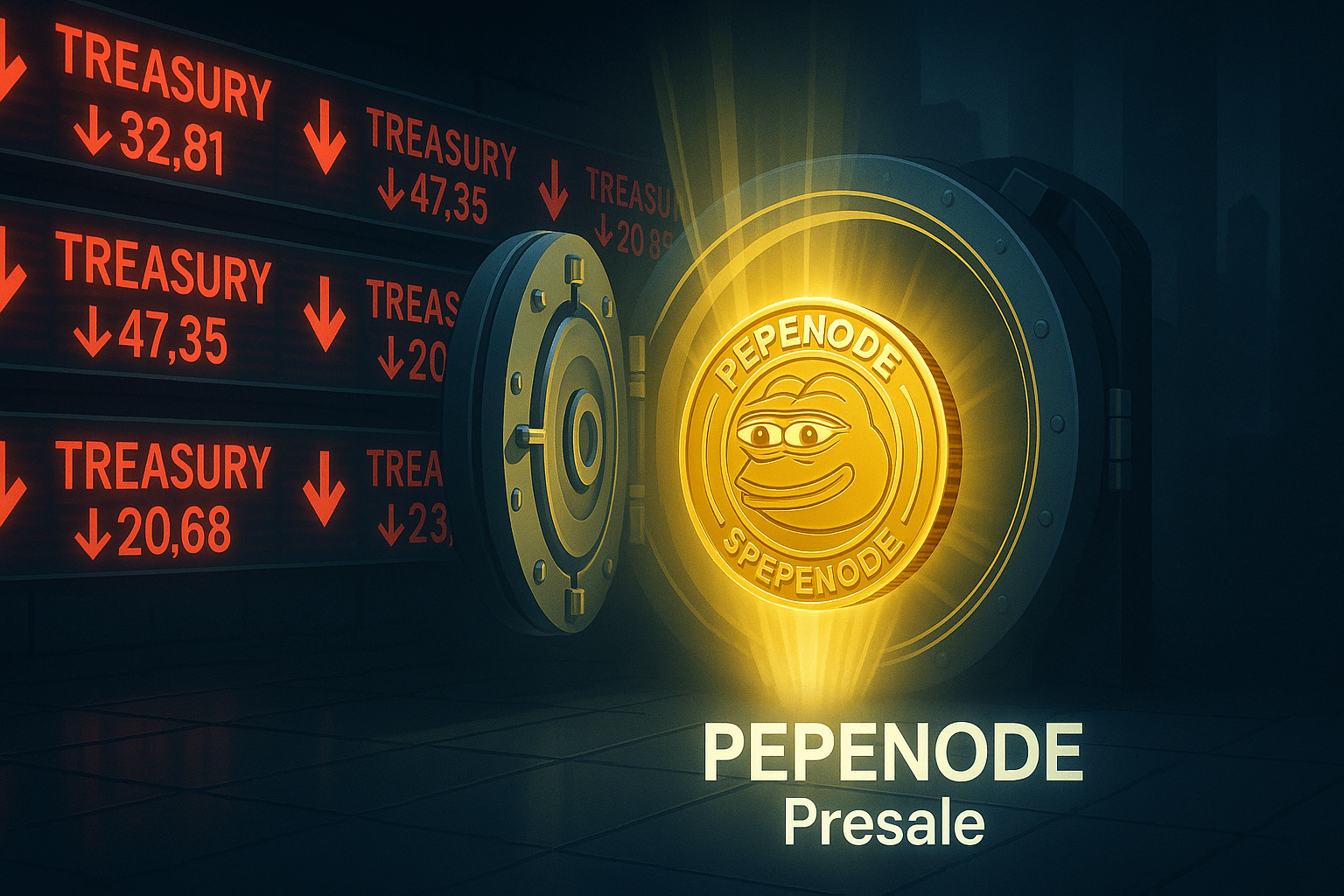 Crypto Treasury Stocks Dump After New Investments, Bringing PEPENODE’s Presale Into the Spotlight