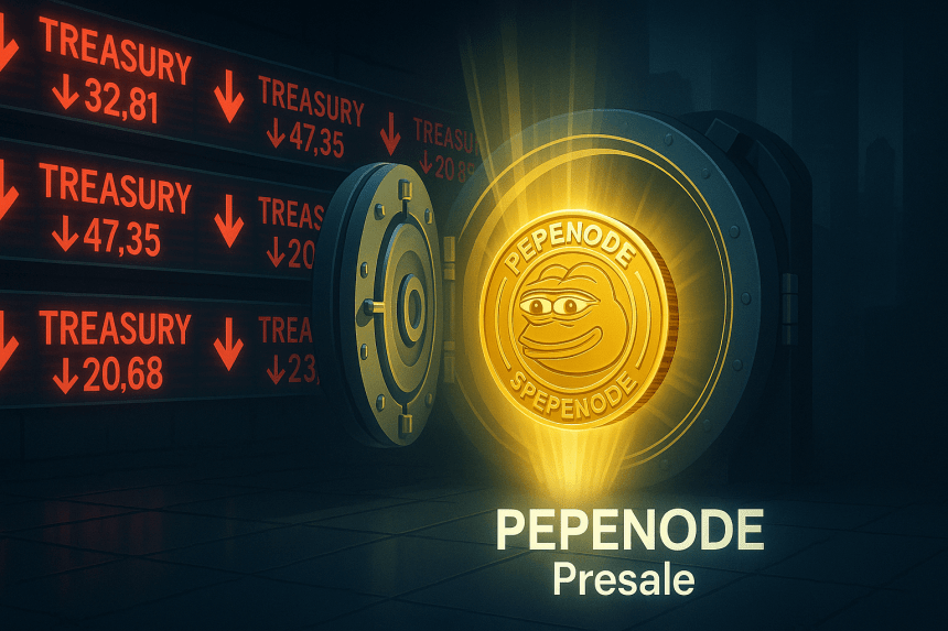 Crypto Treasury Stocks Take a Fall After New Investments, Bringing PEPENODE’s Presale Into the Spotlight