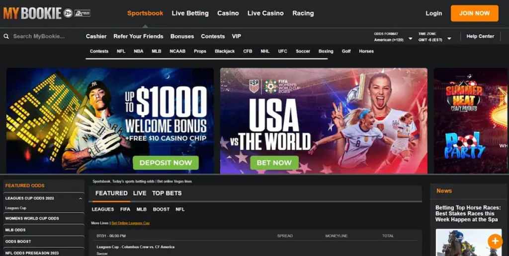 MyBookie – One of the Best Sites for WNBA and Racing Options
