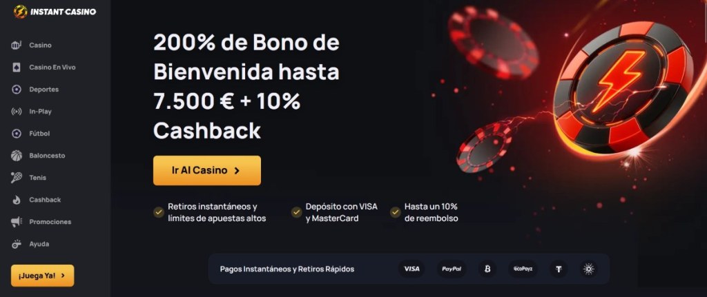 Si buscas tragaperras con Bitcoin, Instant Casino dispone de los mejores juegos