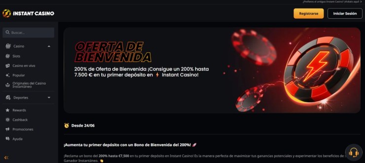 Instant Casino acepta depósitos y retiros con Mastercard