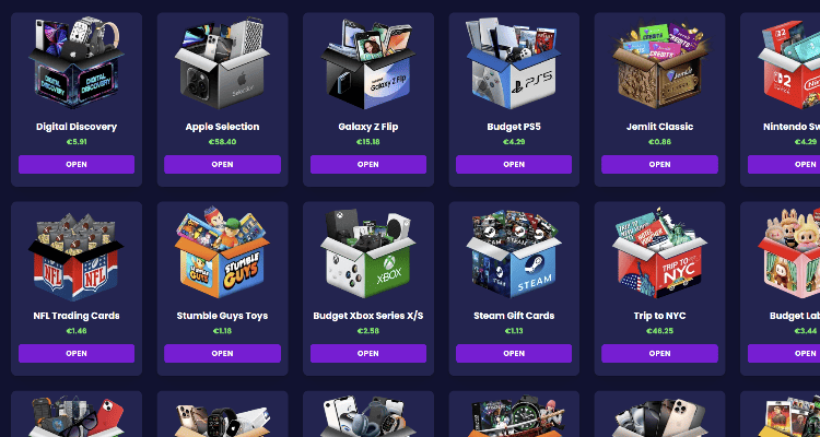 Paslapčių dėžučių kainos