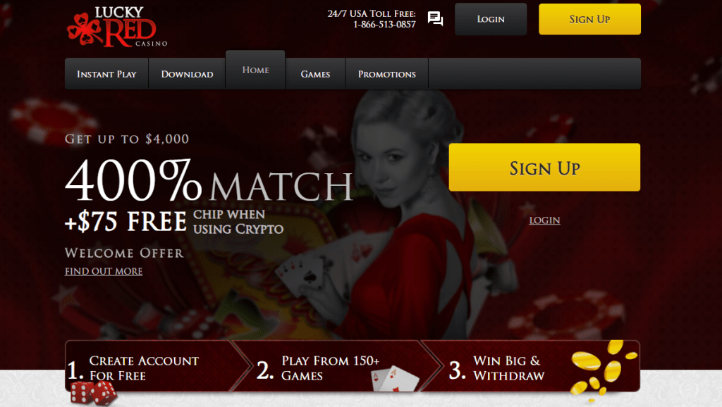 4. Lucky Red – Trusted Platform with Bonuses