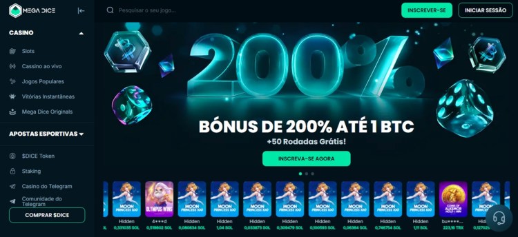 Mega Dice é uma boa plataforma para apostas