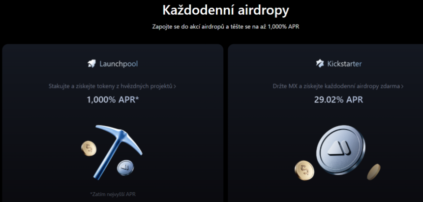 Airdropy na MEXC