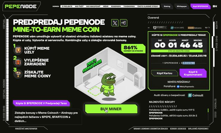 pepenode top kryptomeny október