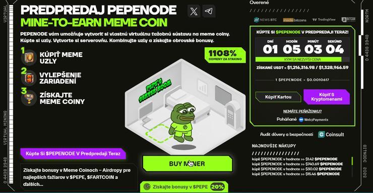 pepenode predpredaj top altcoin 2025