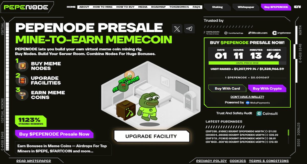 Pepenode (PEPENODE): Virtualni mining i meme kultura