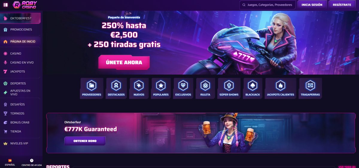 Roby Casino permite apostar en festivales de música