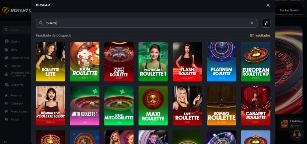 Instant Casino es el casino con ruleta en vivo más valorado en España