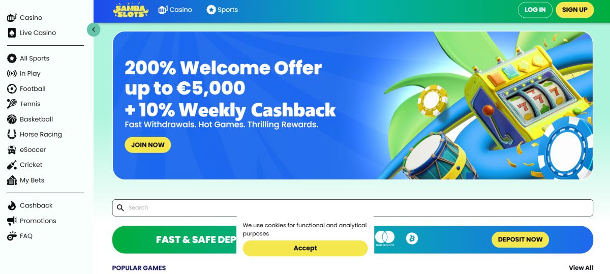 Samba Slots está valorada por los usuarios como una excelente opción de casinos con Bitcoin