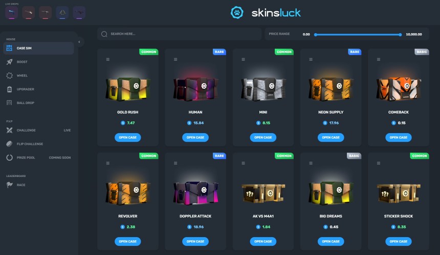 skinsluck mystery box