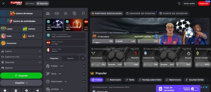 Turbowinz es una de las casas de apuestas que no están en España mejor valoradas